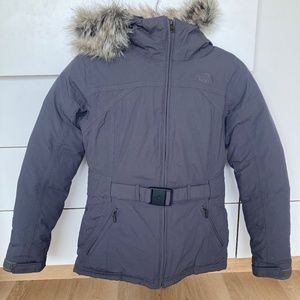 XS Charcoal Grey North Face Winter Coat